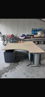 Bureau tafel met 2 laden blokken, Huis en Inrichting, Bureaus, Ophalen, Zo goed als nieuw, Bureau