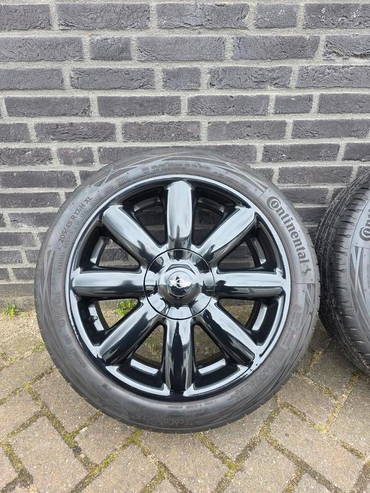 Mini cooper velgen 4x100 met Continental banden, Auto-onderdelen, Banden en Velgen, Banden en Velgen, Zomerbanden, Ophalen of Verzenden
