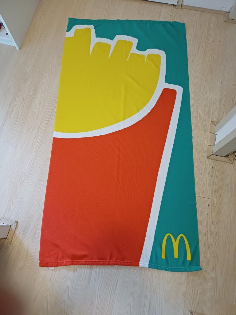 McDonald`s McDonalds - Badlaken - Ongeveer 160 cm - 90 cm, Ophalen of Verzenden, Gebruikt, Gebruiksvoorwerp