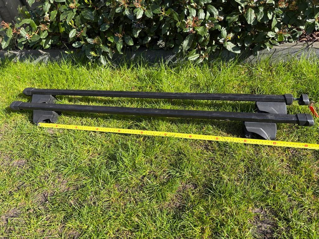 Thule Dakdragers voor open dakrailing 98-112 cm, Ophalen, Gebruikt