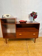 Gratis verzending! Mid-century retro teak mediameubel 1960, Gebruikt, -, -, Ophalen of Verzenden