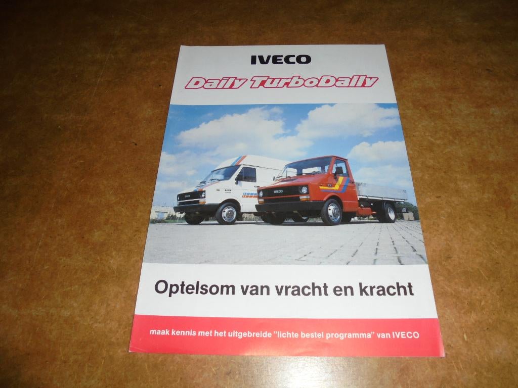 specificatiebrochure Iveco Daily/Turbodaily  1986, Ophalen of Verzenden, Nieuw, Overige merken