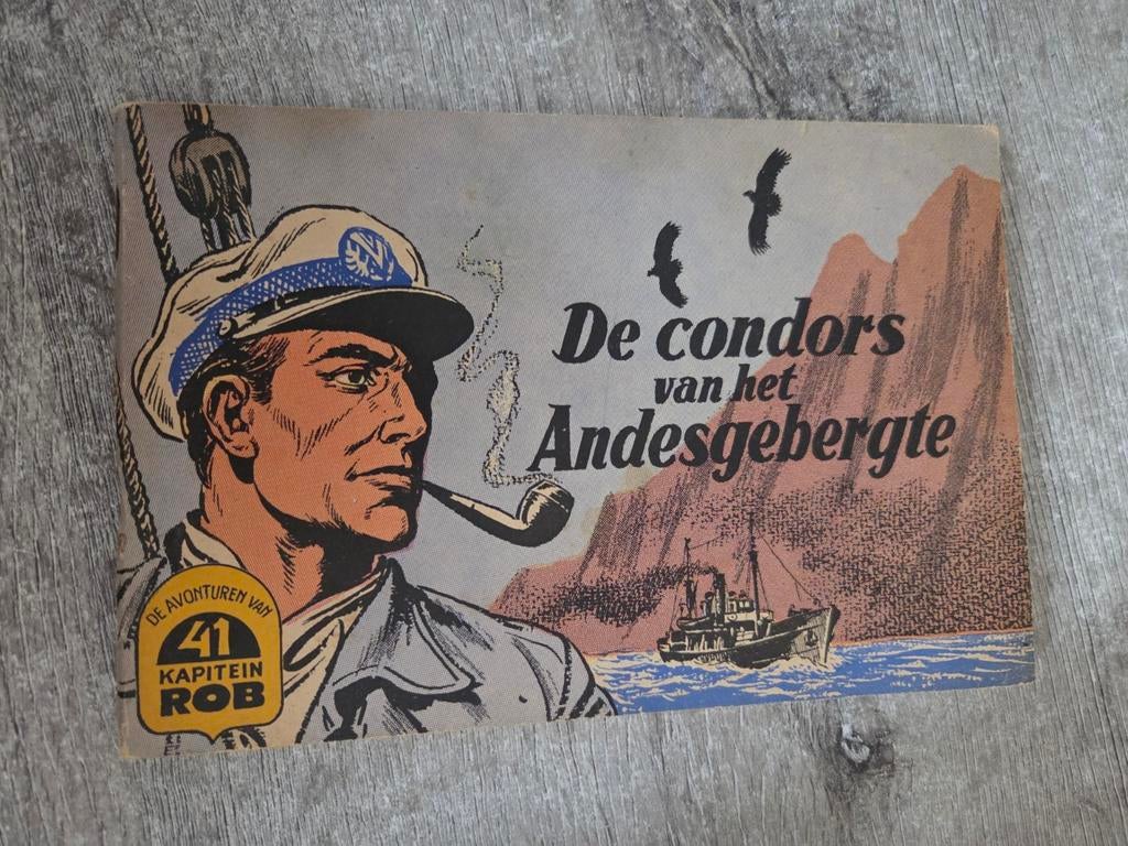 De Condors van het Andesgebergte - Kapitein Rob, Eén stripboek, Ophalen of Verzenden, Gelezen, Pieter Kuhn