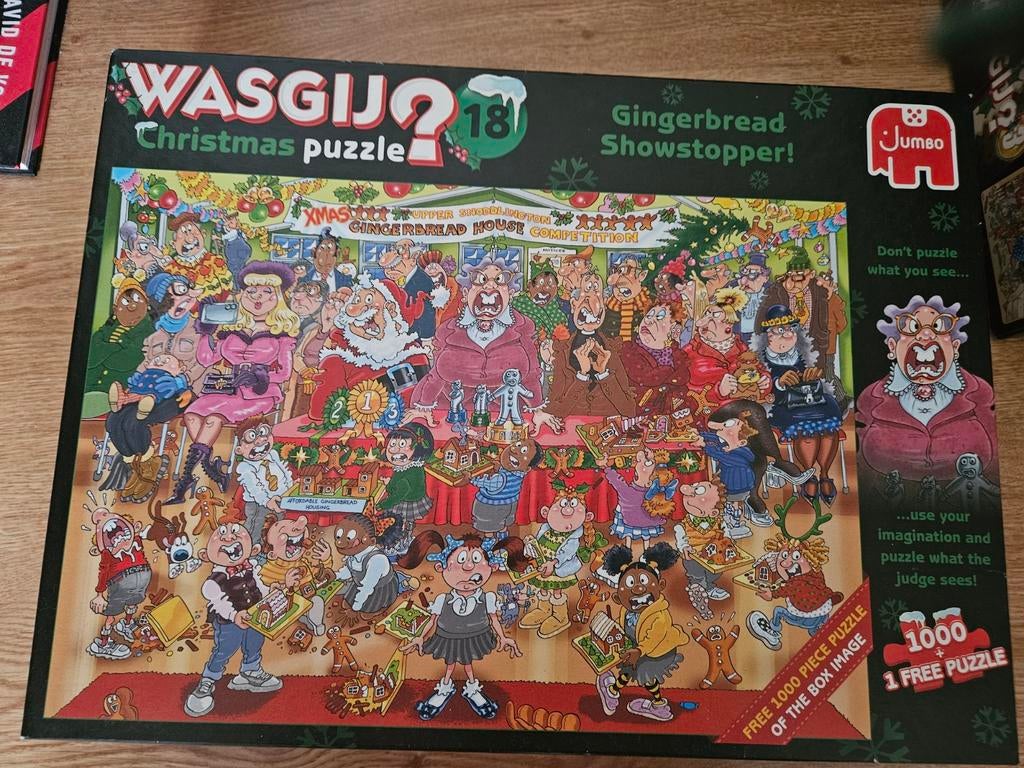 Wasgij puzzel, christmas 18, 1000 stukjes, Ophalen of Verzenden, 500 t/m 1500 stukjes, Zo goed als nieuw