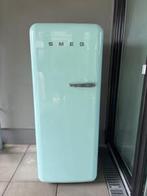 Groene Smeg koelkast, Witgoed en Apparatuur, Koelkasten en IJskasten, 200 liter of meer, Zo goed als nieuw, Met vriesvak, 160 cm of meer