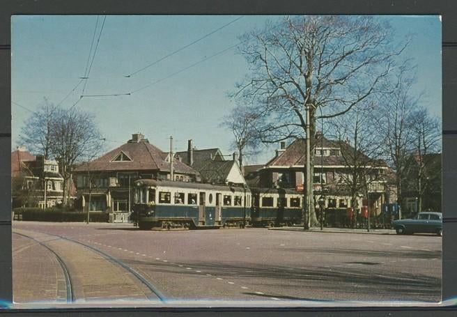 NZH Blauwe Tram A400 Voorburg Foto/Ansichtkaart Tram t-187, Ophalen of Verzenden, Zo goed als nieuw, Tram, Kaart of Prent