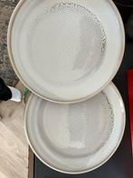9 Hema dinerborden - grijs/wit gespikkeld, Ophalen, Gebruikt, Keramiek, Bord(en)