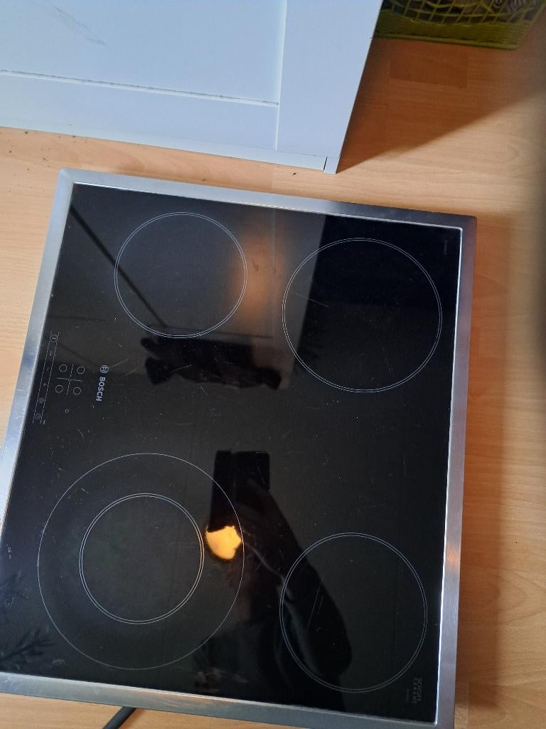 Keramische Kookplaat Bosch, Witgoed en Apparatuur, Ophalen, Gebruikt, Keramisch, 4 kookzones