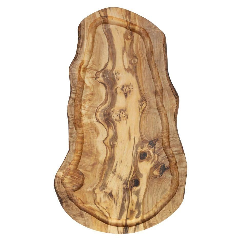 Ovale Olijfhouten Borrelplank met Sapgeul – ca. 40 x 17 cm, Huis en Inrichting, Keuken | Keukenbenodigdheden, Nieuw, Snij-/serveerplank