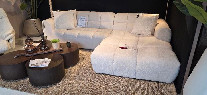 Salontafels Druppelvorm Showmodel Extra voordeel, Huis en Inrichting, Tafels | Salontafels, Zo goed als nieuw, Minder dan 50 cm