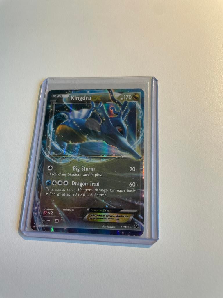 Kingdra EX Pokémon kaart 73/124, Verzenden, Gebruikt, Losse kaart, Foil