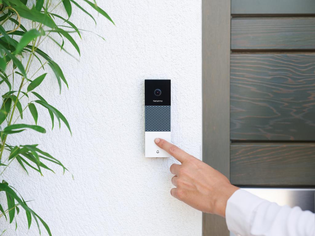 Netatmo Slimme Video Deurbel - Beveiliging & Gemak, Ophalen of Verzenden, Bewegingsdetectiesensor, Gebruikt, Bedraad