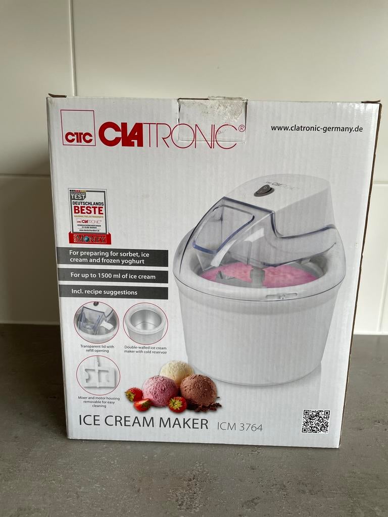 IJsmachine voor 1,5L ijs, Ophalen, Zo goed als nieuw