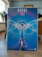 Ingelijste poster Olympische Spelen Seoul 1988, Verzamelen, Posters, Ophalen of Verzenden, A1 t/m A3