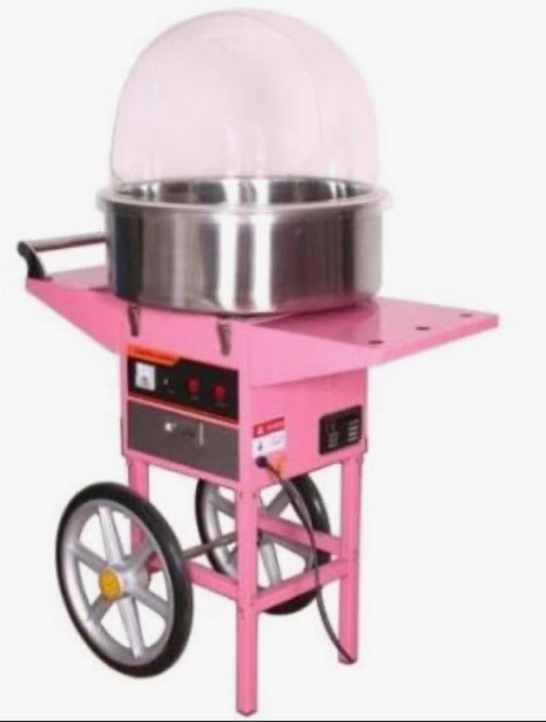 Suikerspinmachine op karretje, Ophalen, Gebruikt