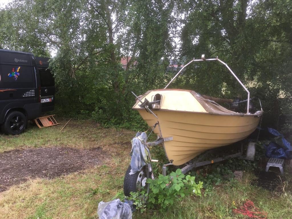 onderdelen rana visboot, Ophalen, Gebruikt, Ankeren en Afmeren, Motorboot