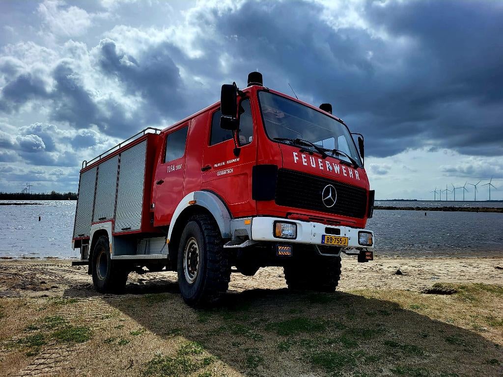 Brandweer Mercedes 1017 4x4 '86, 19dkm! Low gear, diff locks, Mercedes-Benz, Bedrijf, Mercedes, 7 tot 8 meter