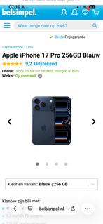 Apple iPhone 17 Pro 256GB Blauw NIEUW/GESEALED, Nieuw, Zonder simlock, Zonder abonnement, Ophalen