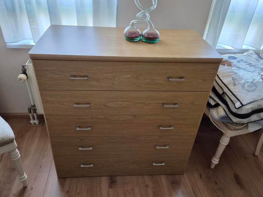 Slaapkamer bed(den), ladenkast, linnenkast, nachtkastjes, Ophalen, Gebruikt, 150 tot 200 cm, 3 of 4 laden