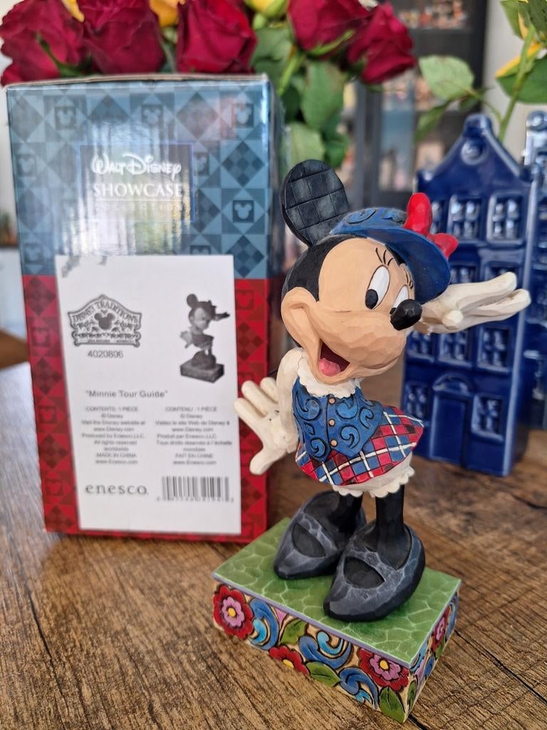 Jim Shore Minnie tour guide 4020806 zeldzaam, Ophalen of Verzenden, Overige figuren, Zo goed als nieuw, Beeldje of Figuurtje
