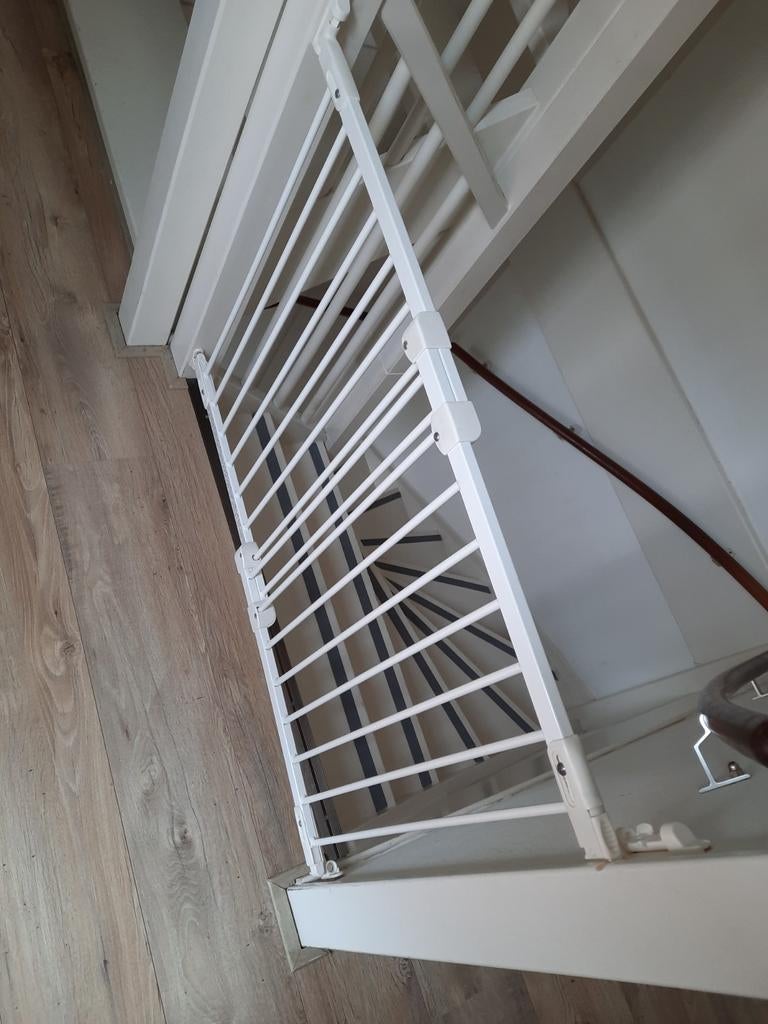 Babydan traphekje verstelbaar, Kinderen en Baby's, Traphekjes, Ophalen, Metaal of IJzer, 100 tot 115 cm, Klemhekje