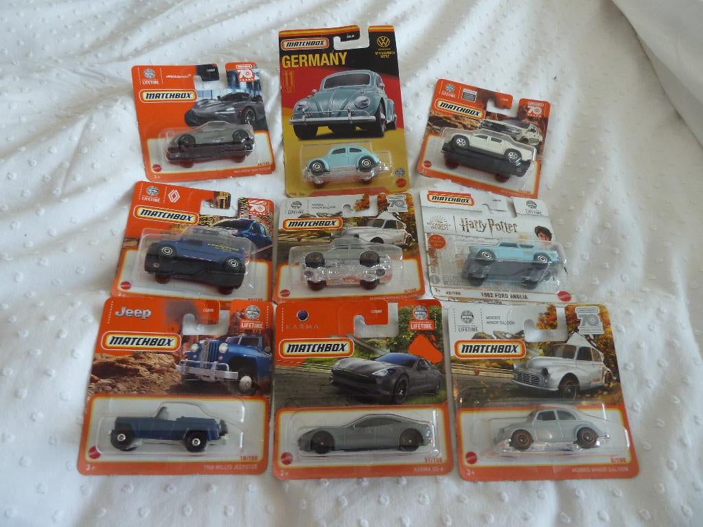 MATCHBOX  9 X  >>>MINT/BOXED<<< ( incl. Harry Potter Anglia), Ophalen of Verzenden, Nieuw, Auto