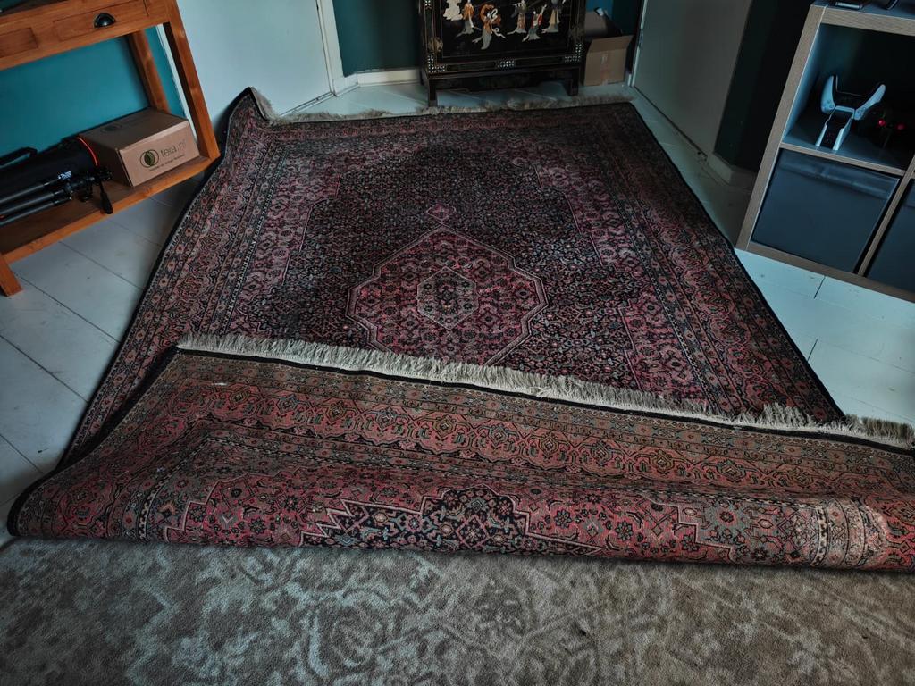 Sfeervol Oud Roze Perzisch Tapijt/Vloerkleed 195x300 cm, Ophalen, Perzisch, Oosters, 150 tot 200 cm, 200 cm of meer