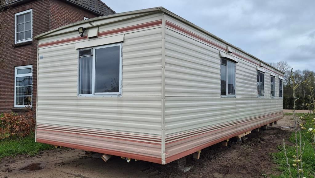 Prachtige stacaravan, tijdelijke woonruimte, tiny house 42m2, Ophalen