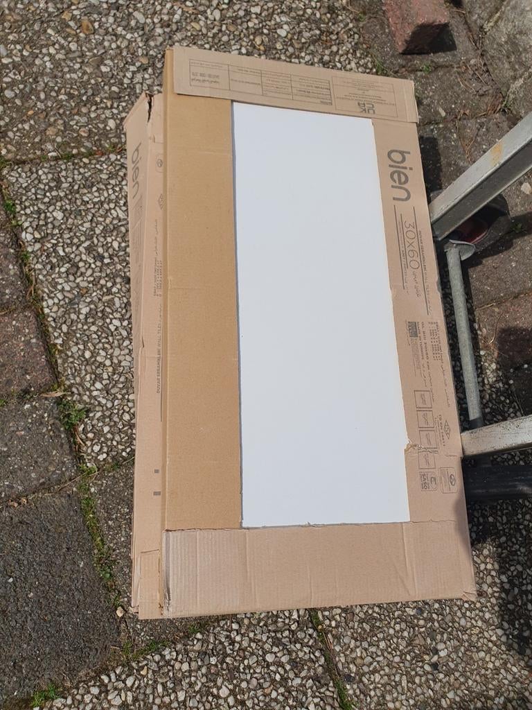 Basic 30x60 tegel van Hornbach mat wit, Doe-het-zelf en Verbouw, Ophalen, 60 cm of meer, Nieuw, Minder dan 5 m²