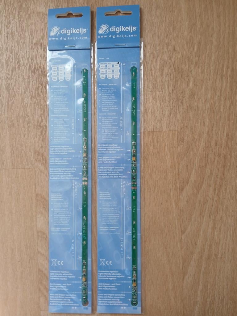 2x Digikeijs DR110Y led strip voor verlichting personenwagen, Hobby en Vrije tijd, Modeltreinen | H0, Ophalen of Verzenden, Nieuw