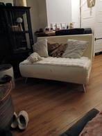 Haru made 2 slaapbank 120 cm breed wit leder, Huis en Inrichting, Gebruikt, Wit, Ophalen of Verzenden, Twijfelaar