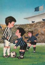 Kinder Kaart derby Juve-Inter 1973, Verzamelen, Ophalen of Verzenden, 1960 tot 1980, Gelopen, Sport en Spel