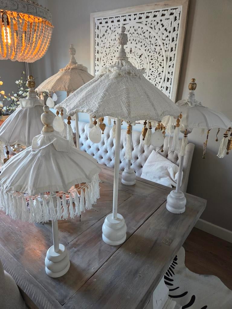 Bali tafelparasollentjes tafelparasol, Ophalen of Verzenden, Nieuw