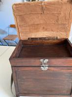 Antiek Vissers Bankje / Kistje met Opbergruimte, Ophalen of Verzenden