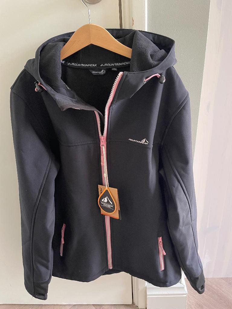 Softshell jas van mountain peak zwart nieuw maat 176, Nieuw, Ophalen of Verzenden, Jas, Mountainpeak