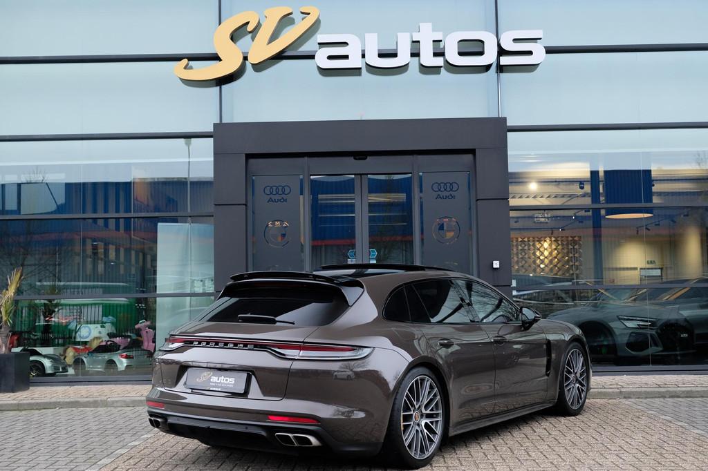 Porsche Panamera Sport Turismo 4.0 V8 Turbo S 700pk E-Hybrid, Auto's, Porsche, Automaat, Gebruikt, Bruin, Vierwielaandrijving