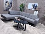 ZGAN Montel Traffic Hoekbank - Grijs - 270 x 225, 250 tot 300 cm, -, -, Ophalen of Verzenden