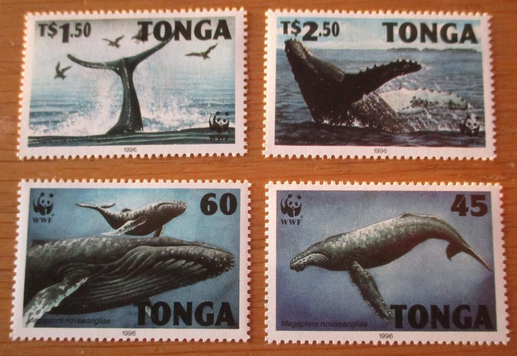 Tonga, WWF serie Bultrug, Verzenden, Postfris, Dier of Natuur