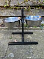 Honden voer en drinkbakken op standaard, Ophalen, Verstelbaar, Zo goed als nieuw