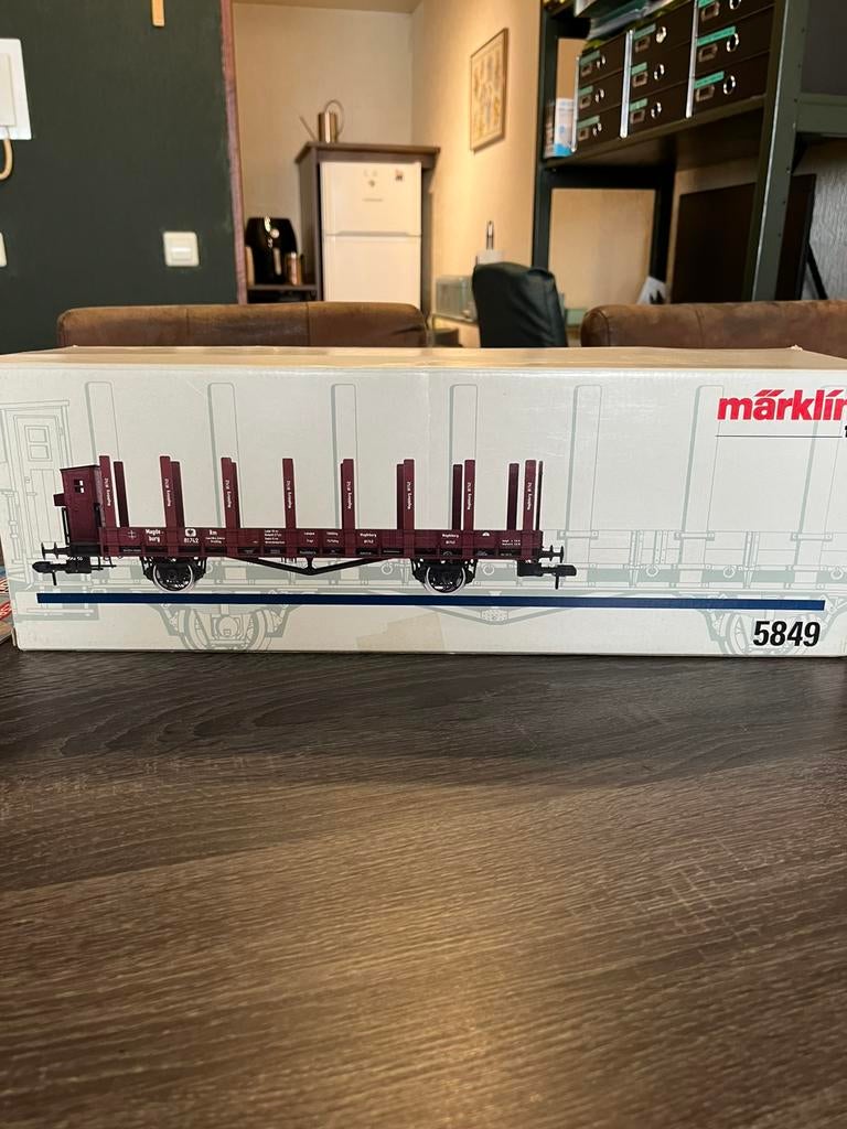 Märklin rongenwagen met remmershuis, Wisselstroom, Gebruikt, Wagon, Ophalen of Verzenden