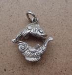 zilveren massief hanger/bedel sterrenbeeld vissen [336], Ophalen of Verzenden, Zo goed als nieuw, Kruis of Symbool, Zilver