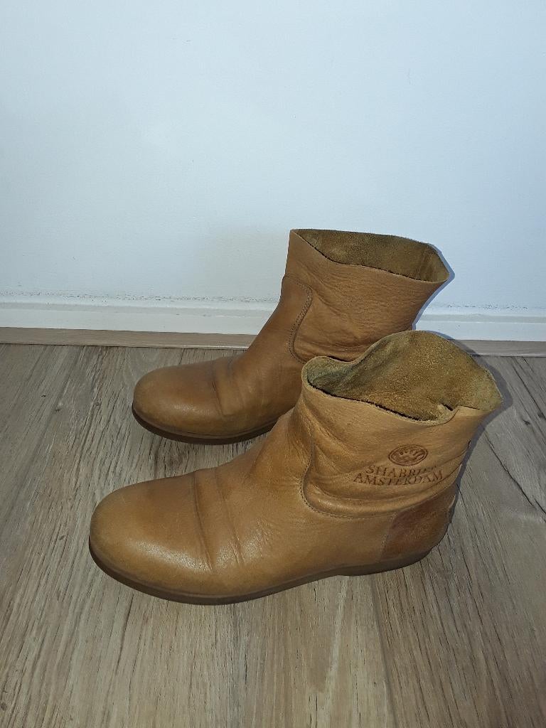 Shabbies Amsterdam Cognac Beige Laarsjes Maat 39, Kleding | Dames, Schoenen, Shabbies Amsterdam, Beige, Lage of Enkellaarzen, Ophalen of Verzenden