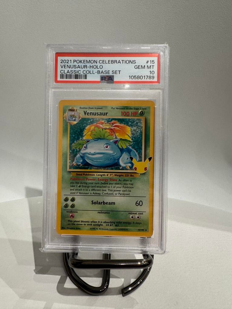 Venusaur Celebrations PSA 10 - Pokémon Kaart, Ophalen of Verzenden, Nieuw, Losse kaart, Foil