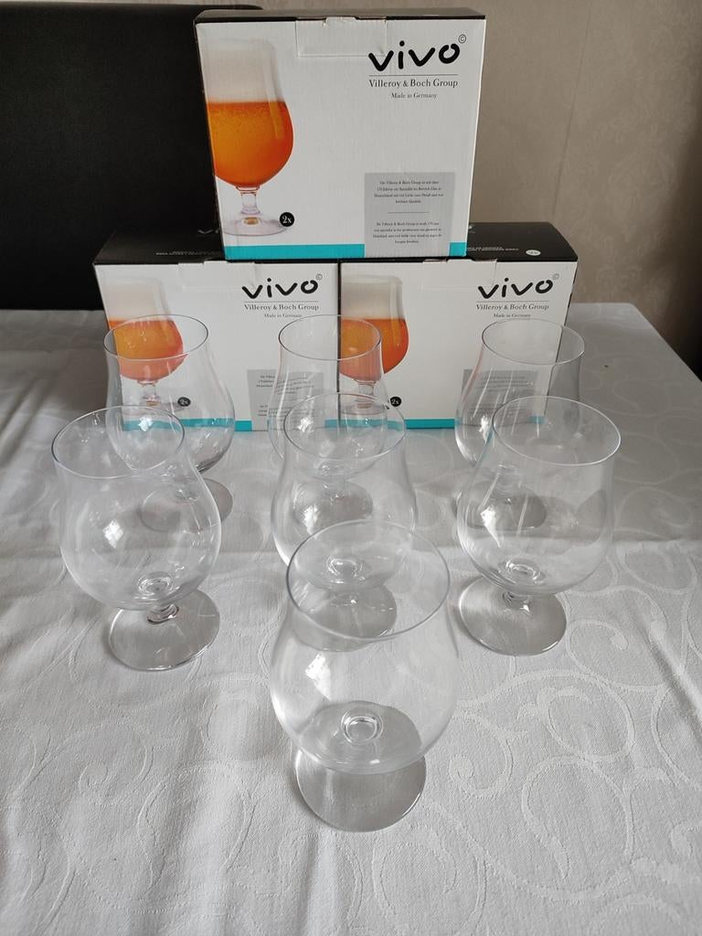 13 Vivo Villeroy en Boch AH bierglazen, Glas of Glazen, Nieuw, Ophalen of Verzenden, Glas