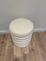 Beige Poef - Teddy, Ophalen, Zo goed als nieuw, Rond, Minder dan 50 cm