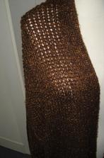 Costes c-reb lurex knit card halflang harig vest maat XS-S, Bruin, Ophalen of Verzenden, Zo goed als nieuw, Costes