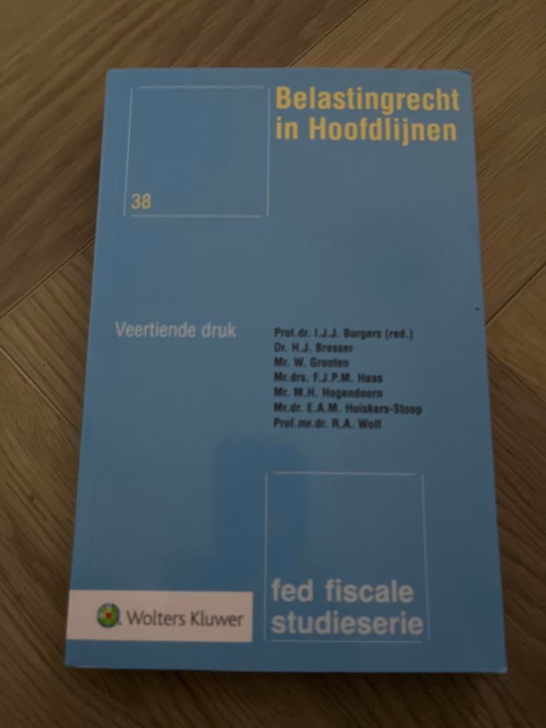 Belastingrecht in Hoofdlijnen - Veertiende druk, Boeken, Studieboeken en Cursussen, Ophalen of Verzenden, Gamma, Nieuw, HBO