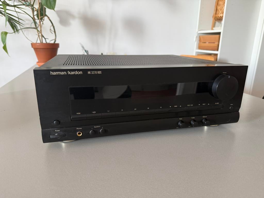 Harman Kardon HK3270 RDS versterker, Zo goed als nieuw, 120 watt of meer, Stereo, Ophalen