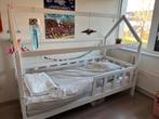 Huisbed - kinderbed 200x90 wit, Kinderen en Baby's, Ophalen, 85 tot 100 cm, Gebruikt, Lattenbodem