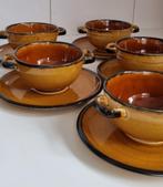 Vintage Boch Palma Soepkommen met Schotels - Nieuwstaat!, Antiek en Kunst, Antiek | Servies compleet, Ophalen of Verzenden